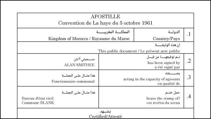 モロッコ国でのアポスティーユ証明・認証とは？